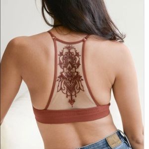 SOLD OUT Full Figure Bralette Mesh Tattoo